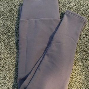 Purple fleeced lined leggings Constantly Varied Gear CVG size XL